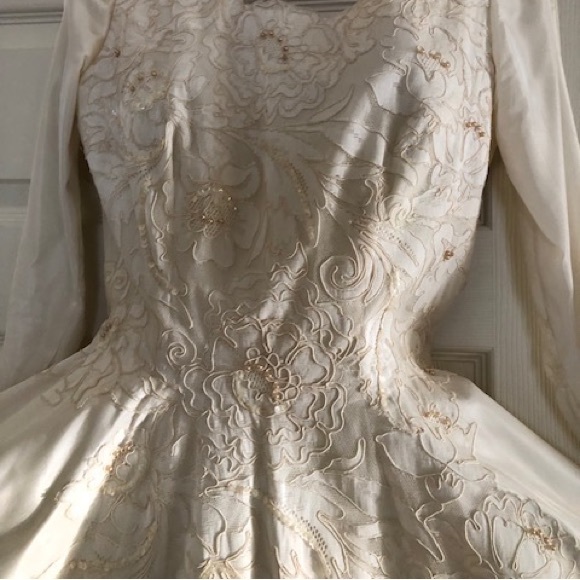 Vintage 1955 Priscilla of Boston wedding dress - Picture 2 of 9